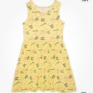 Miss Pink Girls Yellow Dream Big Sleeveless Dress Size 8 NEW